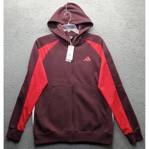 Adidas‎ French Terry Track Jacket Mens MT Multi Fleece Lined Midweight Full Zip